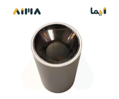 صورة سلندر المنيوم متحرك مانع توهج مفرد اسود و ابيض